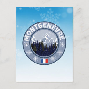 Montgenèvre Skistation Postkarte