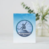 Montgenèvre Skistation - Skier Postkarte (Stehend Vorderseite)