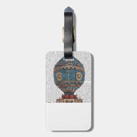 Montgolfier Aerostatique Heißluftballon Gepäckanhänger (Rückseite vertikal)