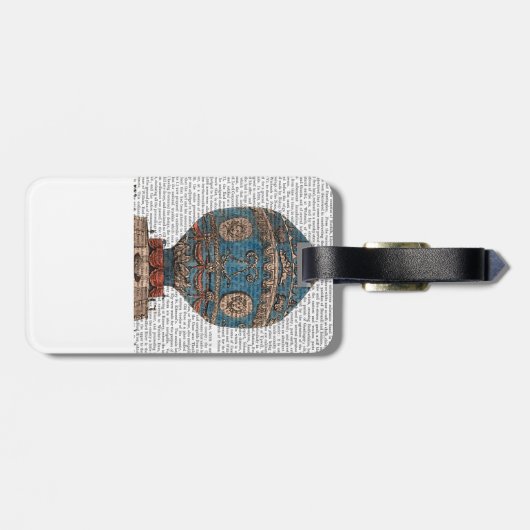 Montgolfier Aerostatique Heißluftballon Gepäckanhänger (Rückseite horizontal)