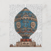 Montgolfier Aerostatique Heißluftballon Postkarte (Vorderseite)