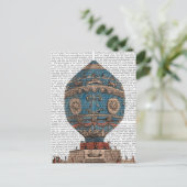 Montgolfier Aerostatique Heißluftballon Postkarte (Stehend Vorderseite)