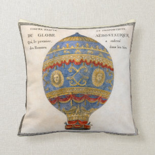 Montgolfier Brüder Heißluftballon Kissen