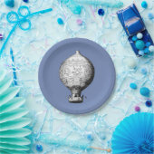 Montgolfier Vintager Heißluftballon Pappteller (Party)