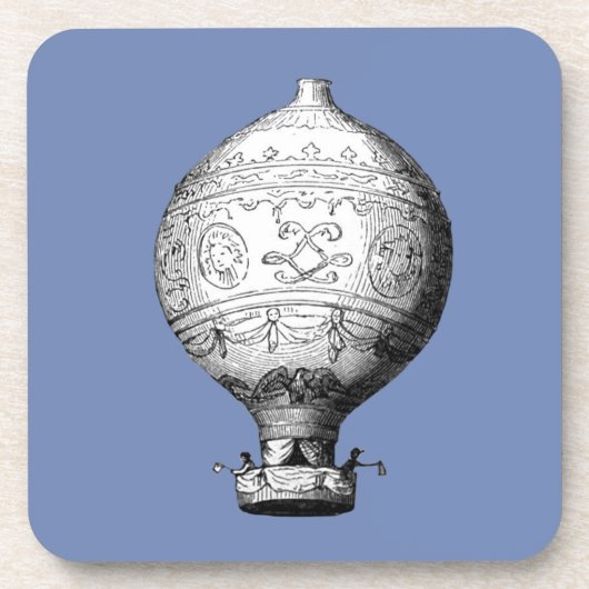Montgolfier Vintager Heißluftballon Untersetzer (Vorderseite)