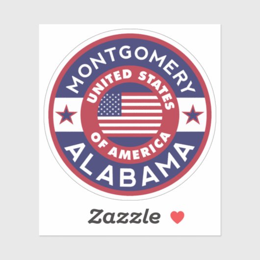 MONTGOMERY, Alabama Aufkleber (Blatt)