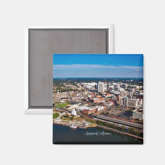 Montgomery, Alabama-Aussicht Magnet (Vorderseite/Rückseite)