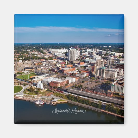 Montgomery, Alabama-Aussicht Magnet (Vorne)