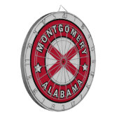 Montgomery Alabama Dartscheibe (Vorderseite Links)