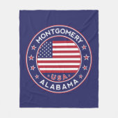 Montgomery, Alabama Fleecedecke (Vorderseite)