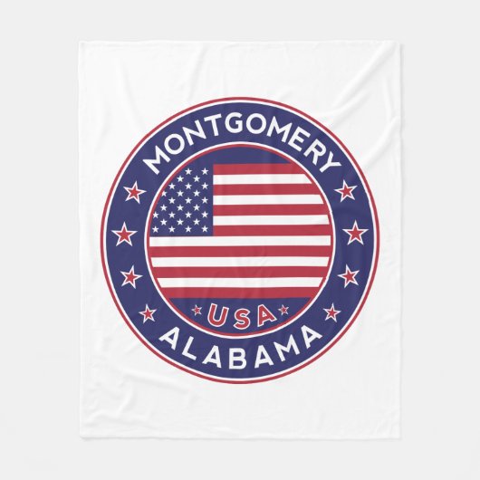 Montgomery, Alabama Fleecedecke (Vorderseite)