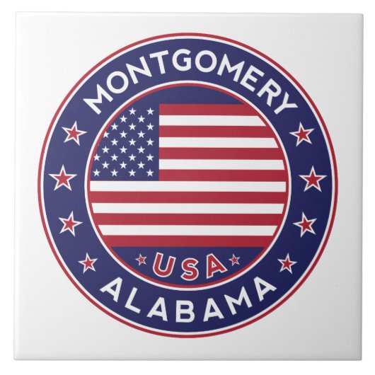 Montgomery, Alabama Fliese (Vorderseite)