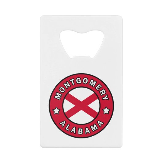 Montgomery Alabama Geldbeutel Flaschenöffner (Vorderseite)