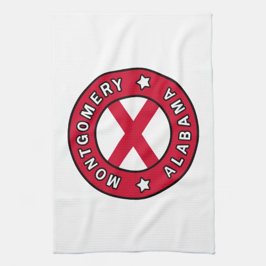 Montgomery Alabama Geschirrtuch (Vertikal)