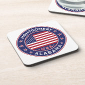 Montgomery, Alabama Getränkeuntersetzer (Linke Seite)