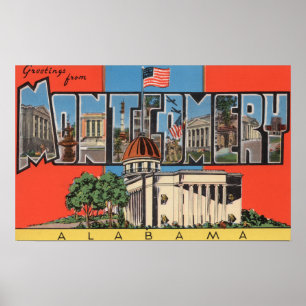 Montgomery, Alabama (Hauptstadt Gbd) Poster