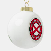 Montgomery Alabama Keramik Kugel-Ornament (Links)