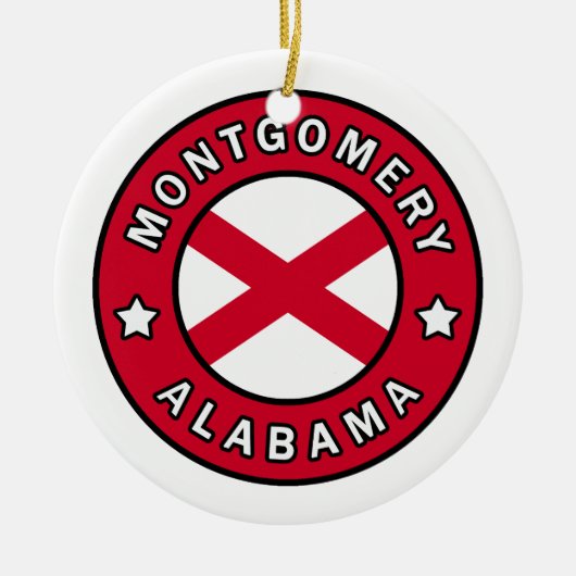 Montgomery Alabama Keramik Ornament (Vorne)