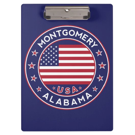 Montgomery, Alabama Klemmbrett (Vorderseite)