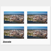 Montgomery, Alabama-Luftbild, Rechteckiger Aufkleber (Blatt)