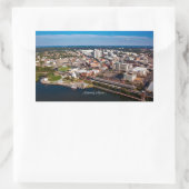 Montgomery, Alabama-Luftbild, Rechteckiger Aufkleber (Tasche)