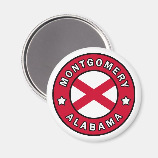 Montgomery Alabama Magnet (Vorderseite/Rückseite)
