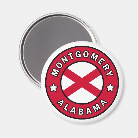 Montgomery Alabama Magnet (Vorderseite/Rückseite)