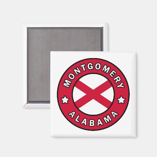 Montgomery Alabama Magnet (Vorderseite/Rückseite)