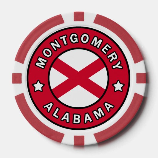 Montgomery Alabama Pokerchips (Vorderseite)