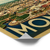 Montgomery Alabama Poster Vintage Travel (Ecke)