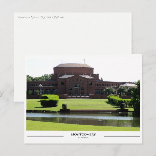 Montgomery Alabama Postkarte (Vorne/Hinten)