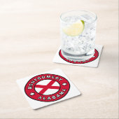 Montgomery Alabama Rechteckiger Pappuntersetzer (Vor Ort)