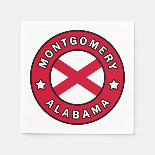 Montgomery Alabama Serviette (Vorderseite)