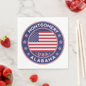 Montgomery, Alabama Serviette (Beispiel)