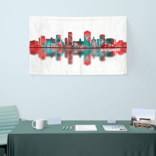 Montgomery Alabama Skyline Banner (Messeveranstaltung)