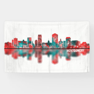 Montgomery Alabama Skyline Banner