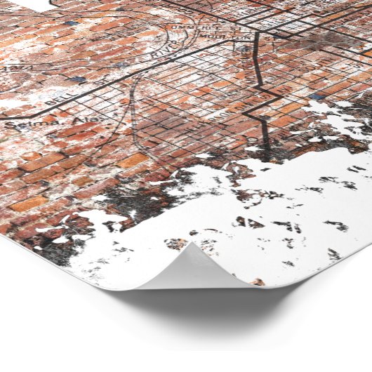 MONTGOMERY, ALABAMA SKYLINE - Poster (Ecke)