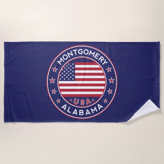 Montgomery, Alabama Strandtuch (Vorderseite)