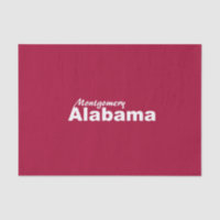 Montgomery, Alabama Tissue Paper