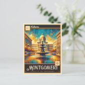 Montgomery, Alabama | VINTAG Postkarte (Stehend Vorderseite)