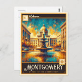 Montgomery, Alabama | VINTAG Postkarte (Vorne/Hinten)