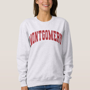 Montgomery Alabama Vintage College Stil Sweatshirt