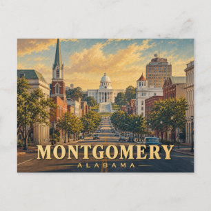 Montgomery Alabama Vintage Reisepostkarte Postkarte