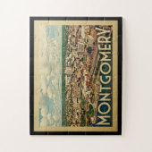 Montgomery Alabama Vintage Travel Puzzle (Vertikal)