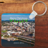 Montgomery, Alabama Weihnachtsgrüße Schlüsselanhänger (Rückseite)
