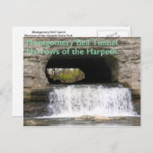 Montgomery Bell Tunnel - Pfeile der Harpeth Postkarte (Vorne/Hinten)