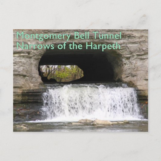 Montgomery Bell Tunnel - Pfeile der Harpeth Postkarte (Vorderseite)