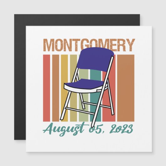 Montgomery Brawl Folding August 5 2023 Magnetkarte (Vorne/Hinten)
