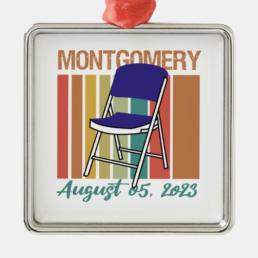 Montgomery Brawl Folding August 5 2023 Ornament Aus Metall (Vorne)