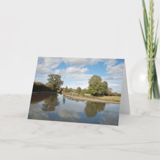 Montgomery Canal Shropshire England Dankeskarte (Vorderseite)